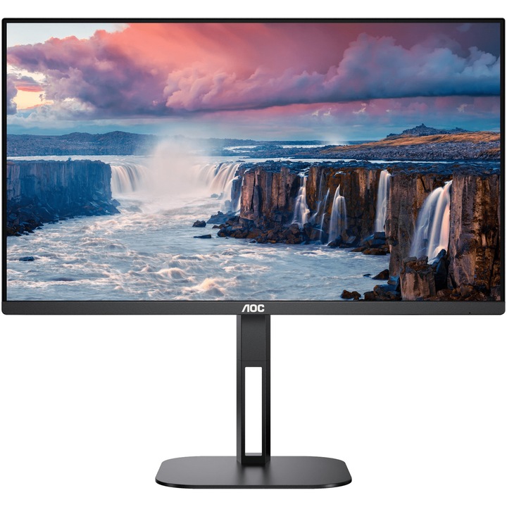 Monitor WLED VA AOC 27" QHD 75Hz 4 HDMI DisplayPort Pivot hangszórók Q27V5N/BK