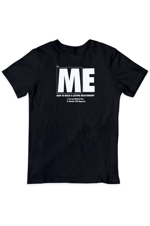 Tricou unisex, Me We, Negru