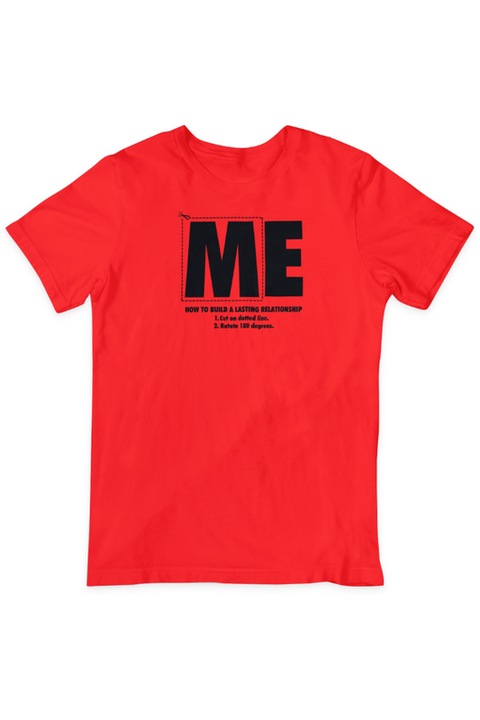 Tricou unisex, Me We, Rosu