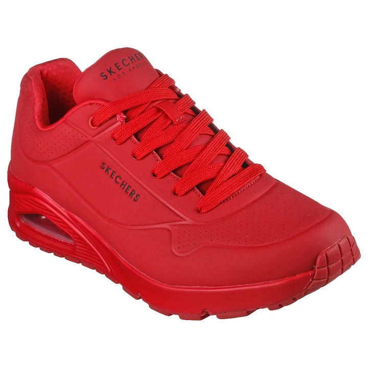 Skechers, Uno Stand On Air műbőr sneaker1, Piros
