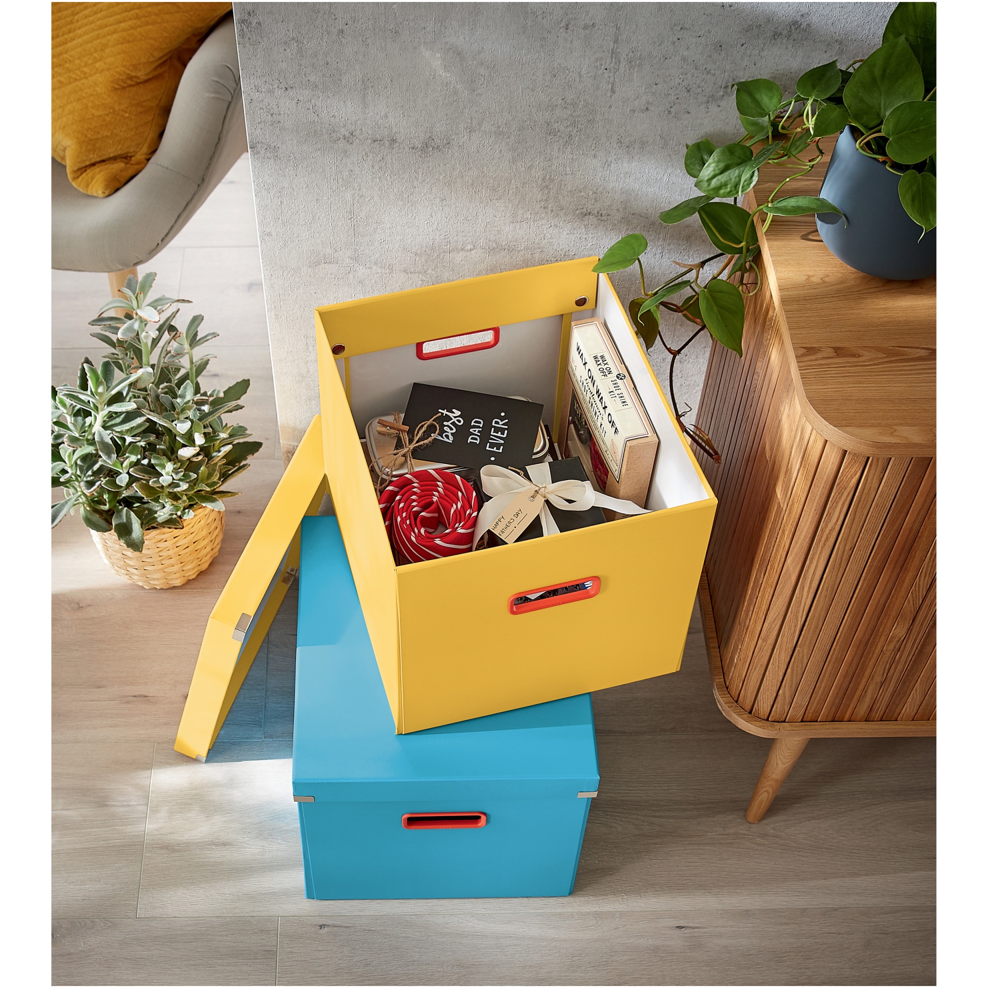 Cutie Depozitare Leitz Cosy Click & Store, Carton Laminat, Partial ...