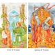 Комплект от 78 карти Tarot of the Golden Wheel, US Games Systems, By Mila Losenko, Multicolor