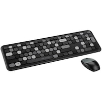 Kit wireless tastatura + mouse Serioux Colourful, negru