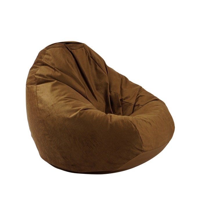 Fotel 520 literes Nirvana Gigant, Tattle Tan, Textil levehető textil huzattal, polisztirol gyöngyökkel töltve