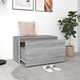 Banca de hol vidaXL, gri sonoma, 80x40x45 cm, lemn prelucrat, 18.6 kg