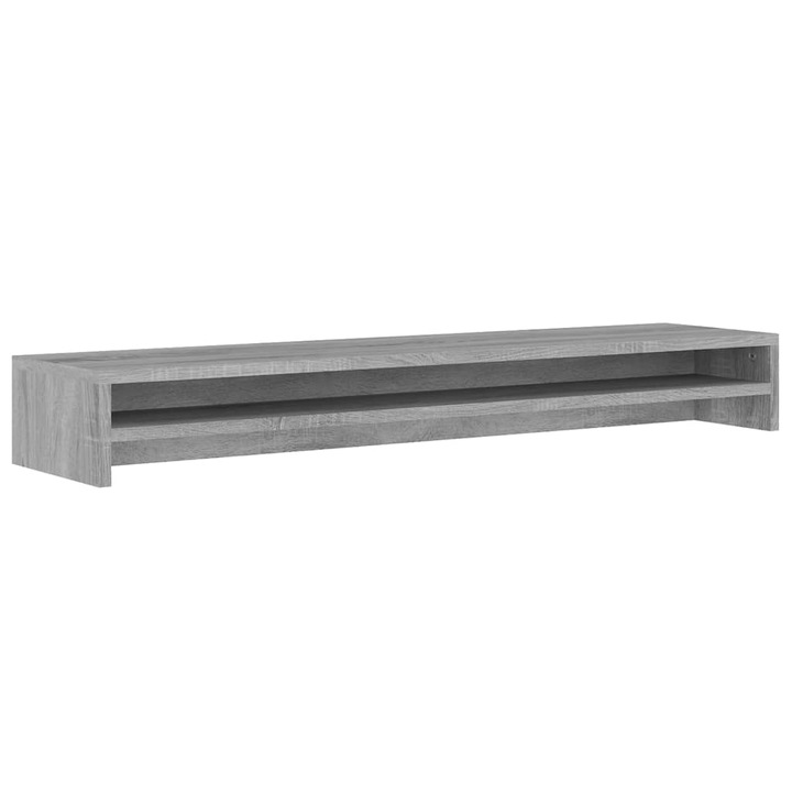 Поставка за монитор vidaXL, Сив сонома, Инженерно дърво, 100 x 24 x 13 см