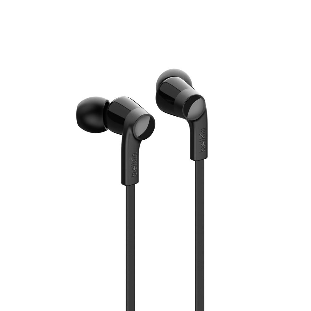 Casti audio cu fir Belkin Rockstar, USB-C, 1.12 m, Negru
