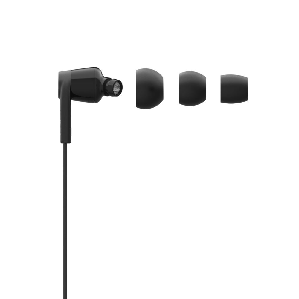 Casti audio cu fir Belkin Rockstar, USB-C, 1.12 m, Negru