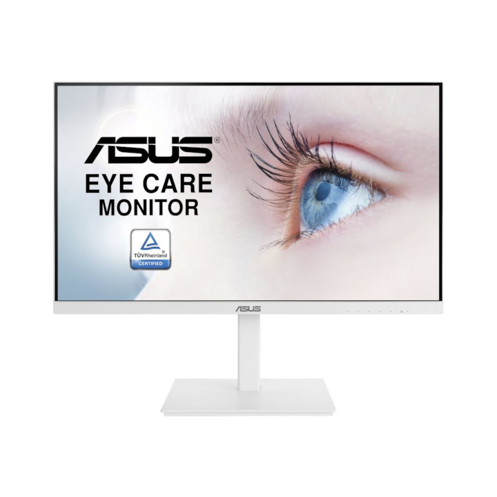 Asus VA27DQSB monitor, Eye Care, 27" IPS, 75Hz, 1920x1080, gyenge kék fény, fehér