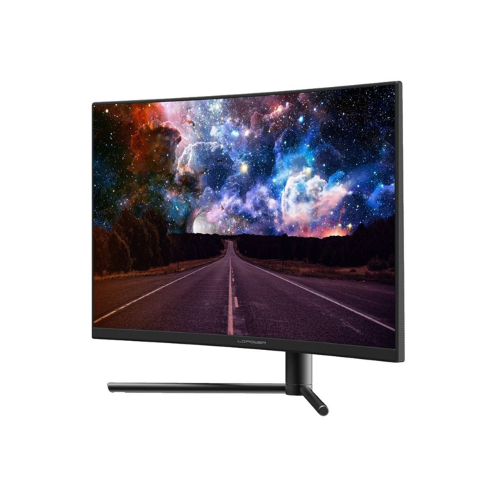 Монитор Gaming LC-Power LC-M27-FHD-240-C, 27" / 68.58cm, FHD / 1920x1080 pixels, 240 Hz (60 Hz if PiP/PbP mode is activated), черен с червено LED осветление