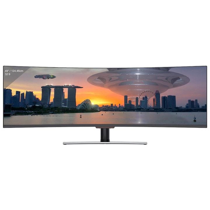 LC Power Curved QLED-Display LC-M49-DFHD-144-C-Q - 124.46 cm (49") - 3840 x 1080 DFHD (LC-M49-DFHD-144-C-Q)