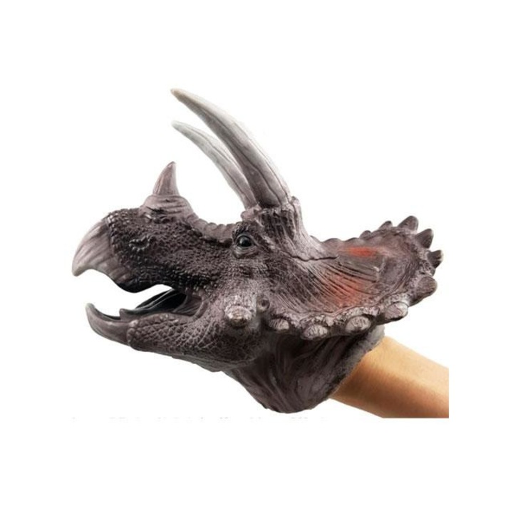 Magic Toys 4161359 Triceratops dinoszaurusz kézbáb