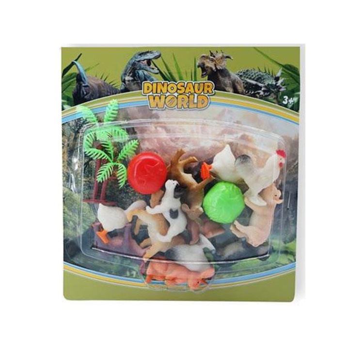 Magic Toys 4118513 Dino World: Farmállatok figura szett