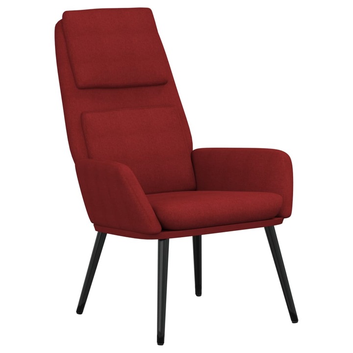 vidaXL bordó szövet pihenőfotel 341320
