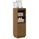 Dulap inalt vidaXL, maro miere, 37 x 34 x 110 cm, lemn masiv de pin, 813518