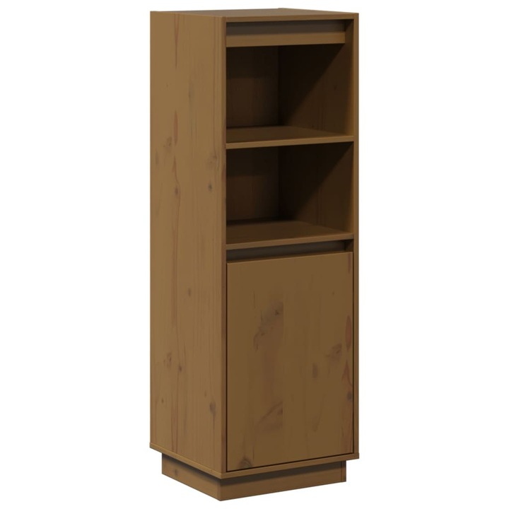 Dulap inalt vidaXL, maro miere, 37 x 34 x 110 cm, lemn masiv de pin, 813518