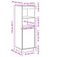 Dulap inalt vidaXL, maro miere, 37 x 34 x 110 cm, lemn masiv de pin, 813518