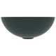 Chiuveta de baie, verde inchis, ceramica, rotund, Universal si Frumos, Greutate 3,3 - 241506