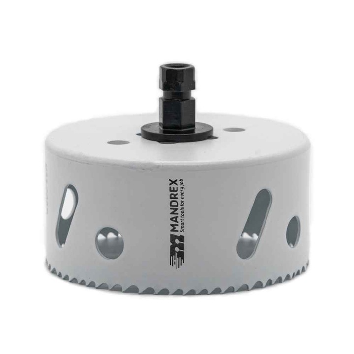 Carota Bi-Metal Mandrex pentru adaptor rapid 1-click, Ø114mm