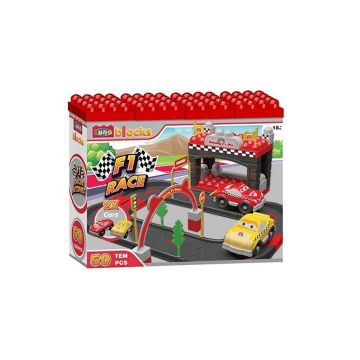 Luna 8574887 Luna Blocks Formula 1 versenypálya szett kisautókkal