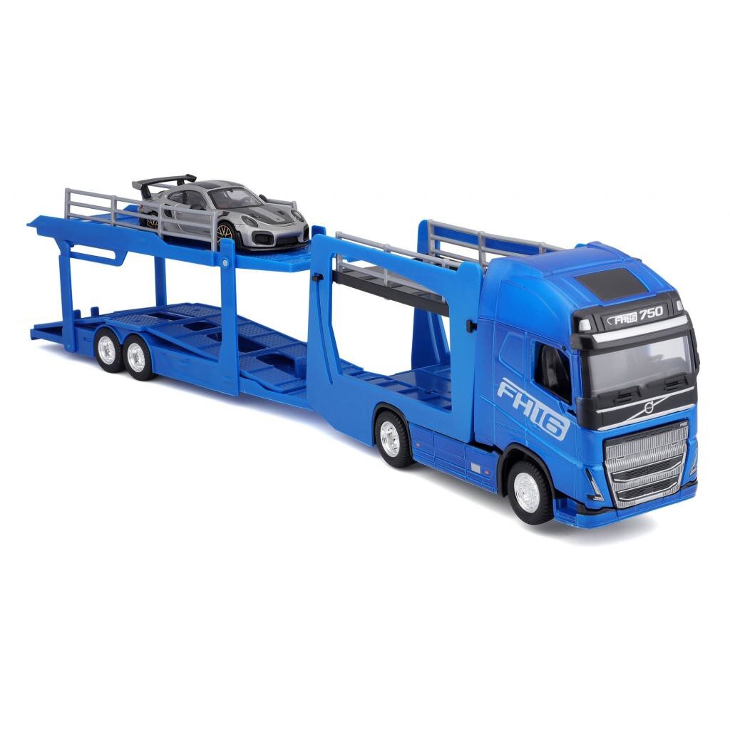 BBURAGO 1/43 Street Fire – Cabine De Camion Volvo FH16 Globetrotter 750 XXL – Rouge Métal – Nouveauté 2024