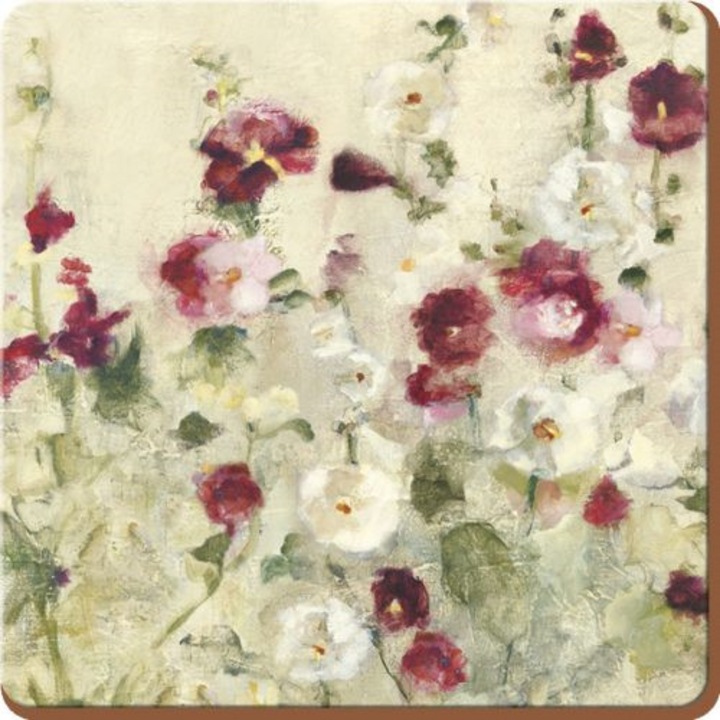 Parafa poháralátét 6db-os 105x105x5mm, Wild Field Poppies