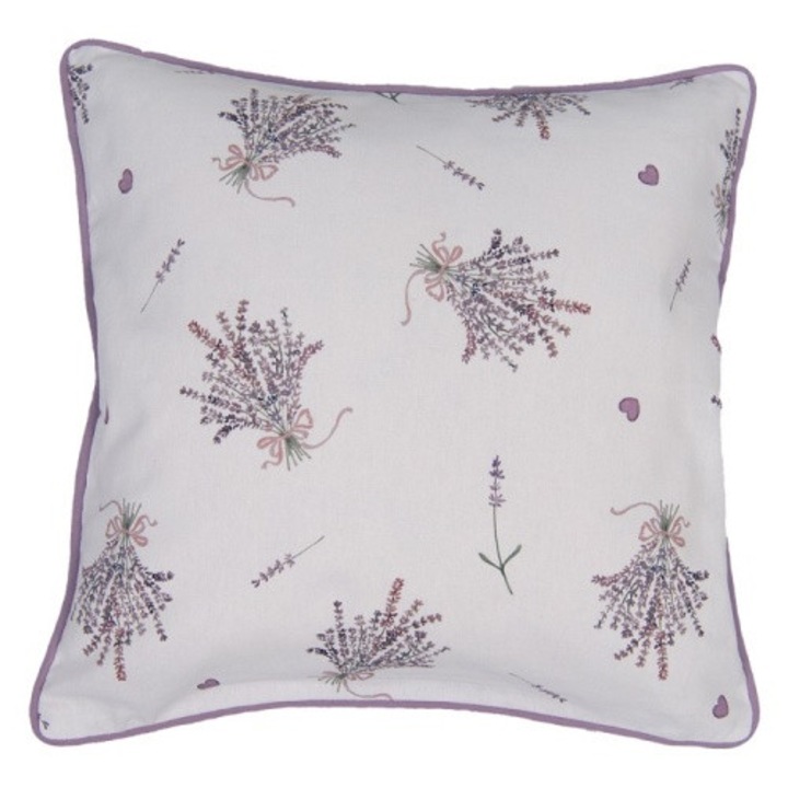 Párnahuzat 40x40cm,100% pamut, Lavender Garden
