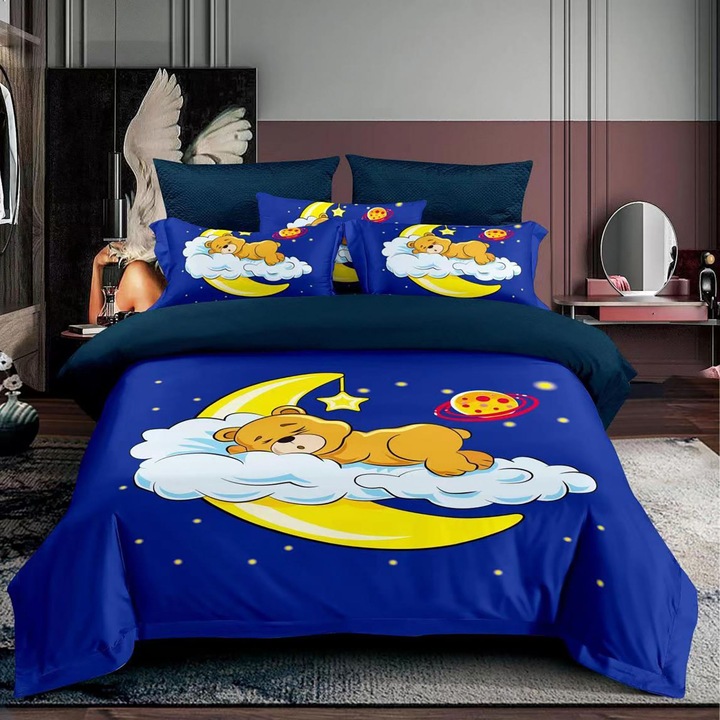 Ágyneműhuzat garnitúra, finet, egyszemélyes (F1P23)