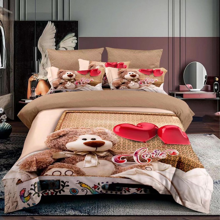 Ágyneműhuzat garnitúra, finet, egyszemélyes (F1P20)