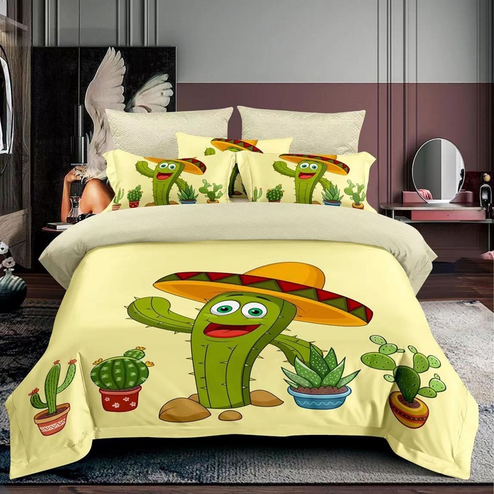 Ágyneműhuzat garnitúra, finet, egyszemélyes (F1P33)