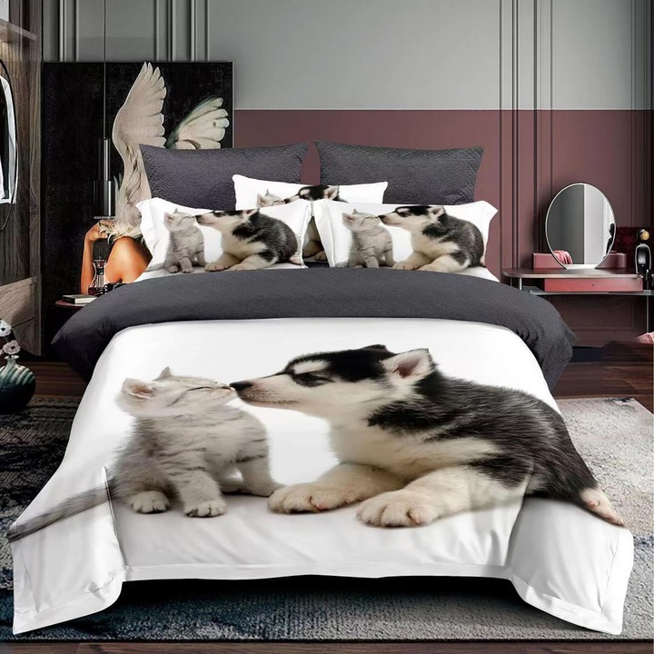 Ágyneműhuzat garnitúra, finet, egyszemélyes (F1P28)