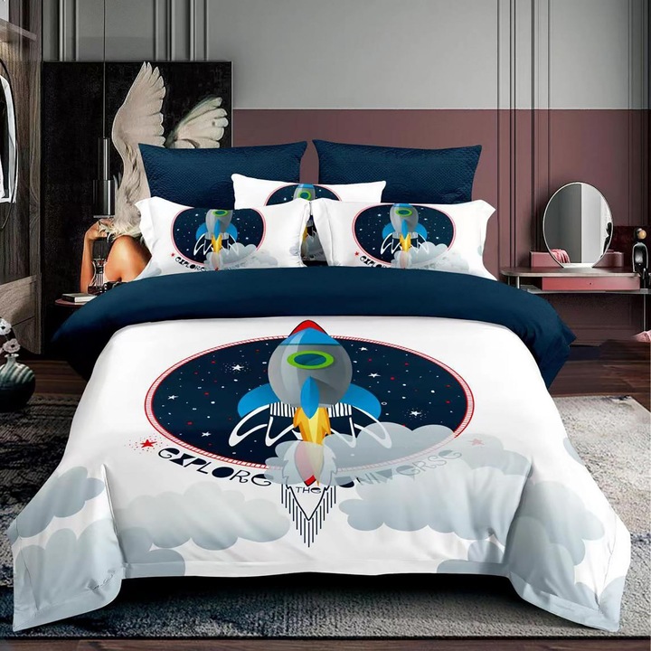 Ágyneműhuzat garnitúra, finet, egyszemélyes (F1P31)