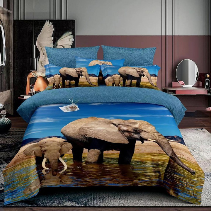 Ágyneműhuzat garnitúra, finet, egyszemélyes (F1P26)