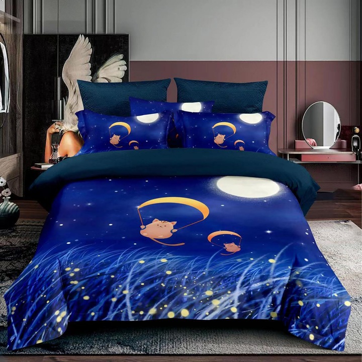 Ágyneműhuzat garnitúra, finet, egyszemélyes (F1P13)