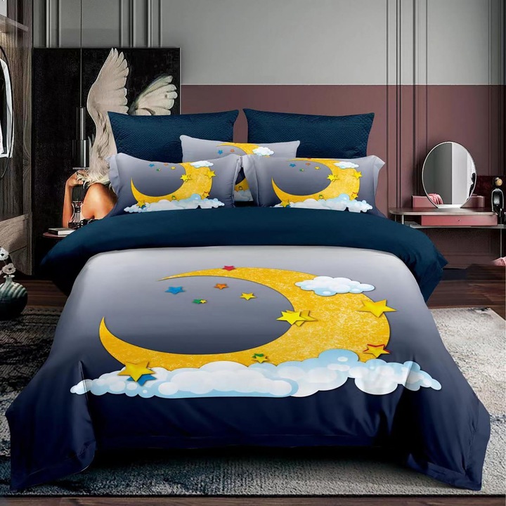 Ágyneműhuzat garnitúra, finet, egyszemélyes (F1P15)