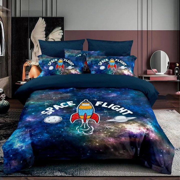 Ágyneműhuzat garnitúra, finet, egyszemélyes (F1P16)