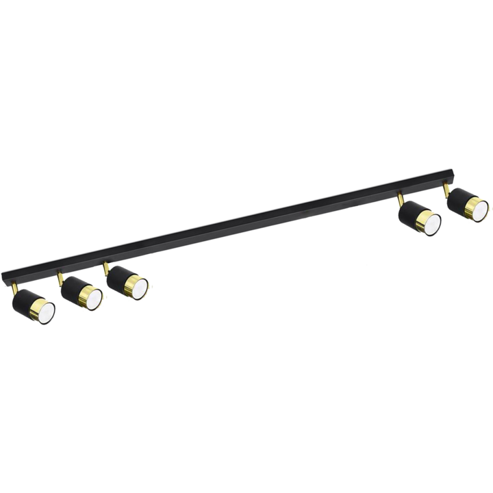 Plafond, Lampex, Massimo 5 Fekete Loft Rail reflektor