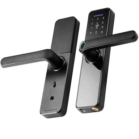 Yala inteligenta D5 pentru usi cu inchidere multi-punct, grosime usa 40-120 mm, aplicatie TUYA, Wi-Fi, control de la distanta, citire amprenta, alarma efractie, impermeabila, functionare intre -25 si 60 grade Celsius, CLD-CareLoveDevotion
