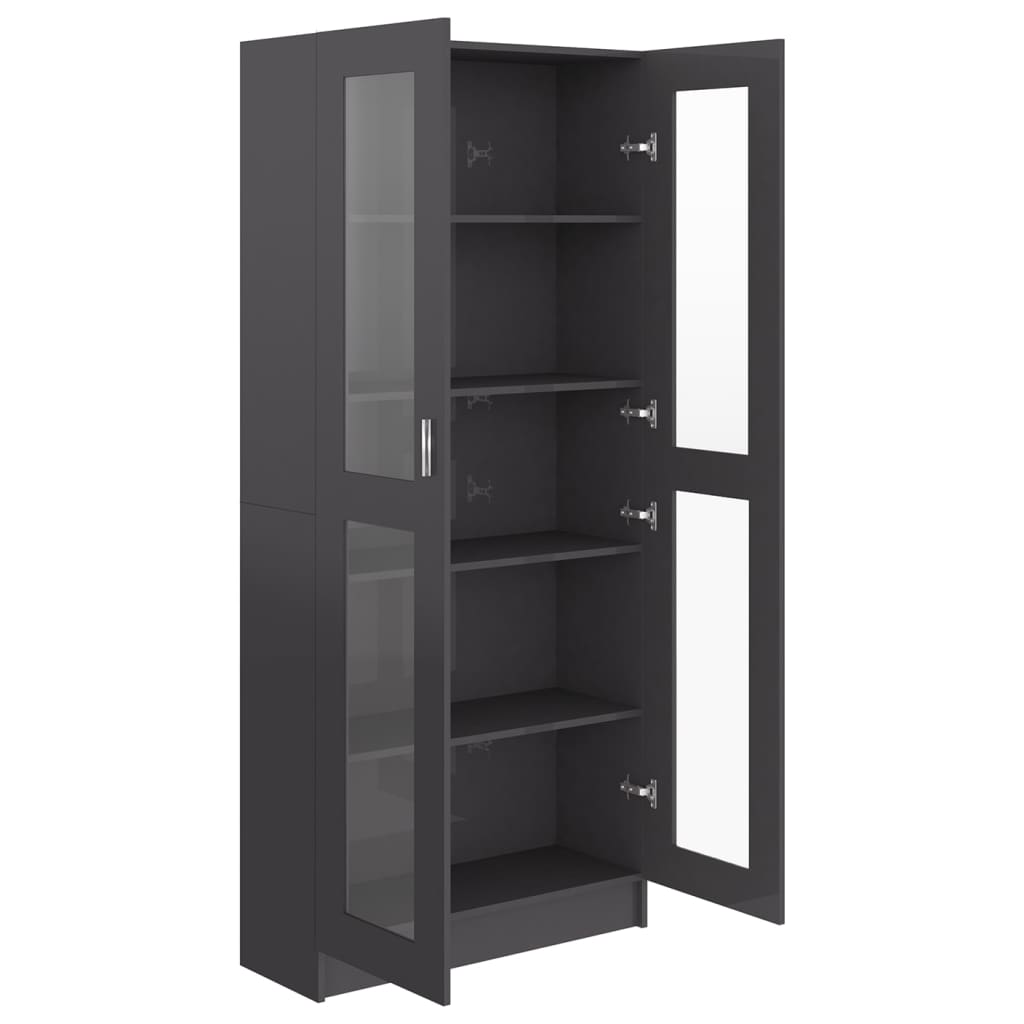dulap-cu-vitrina-gri-extralucios-82-5-x-30-5-x-185-5-cm-pal-39396