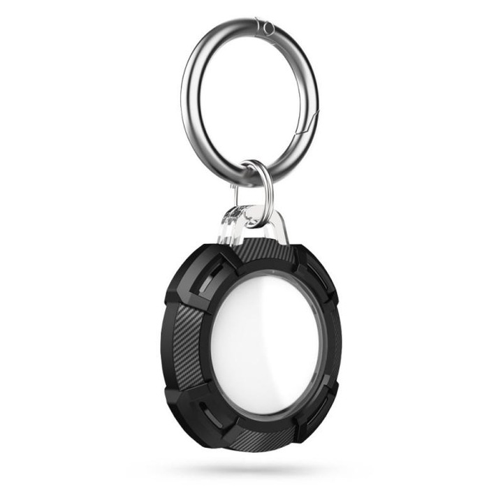 Защитен калъф TECH-PROTECT X-CARBON, съвместим с Apple AirTag Black