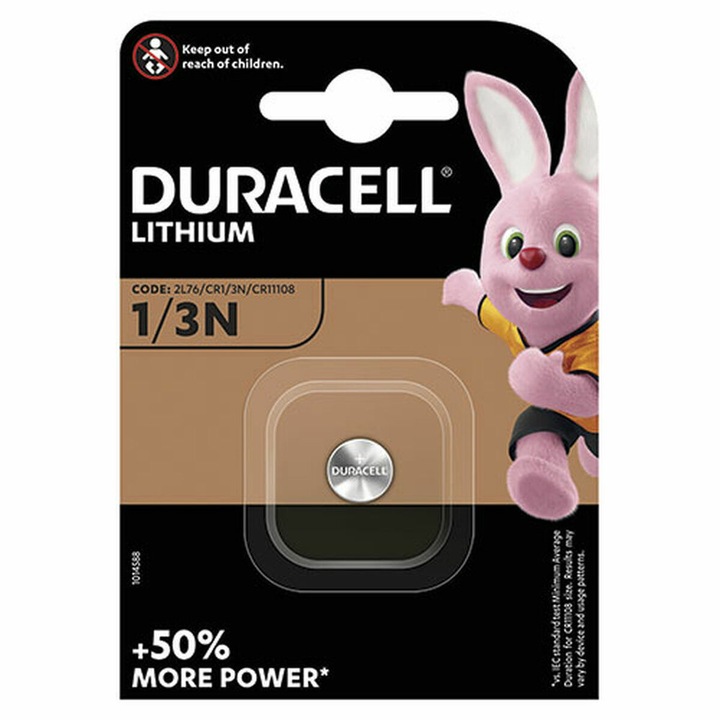 Baterie litiu CR-1/3N 3V за глюкомери и фото DURACELL DL1/3N