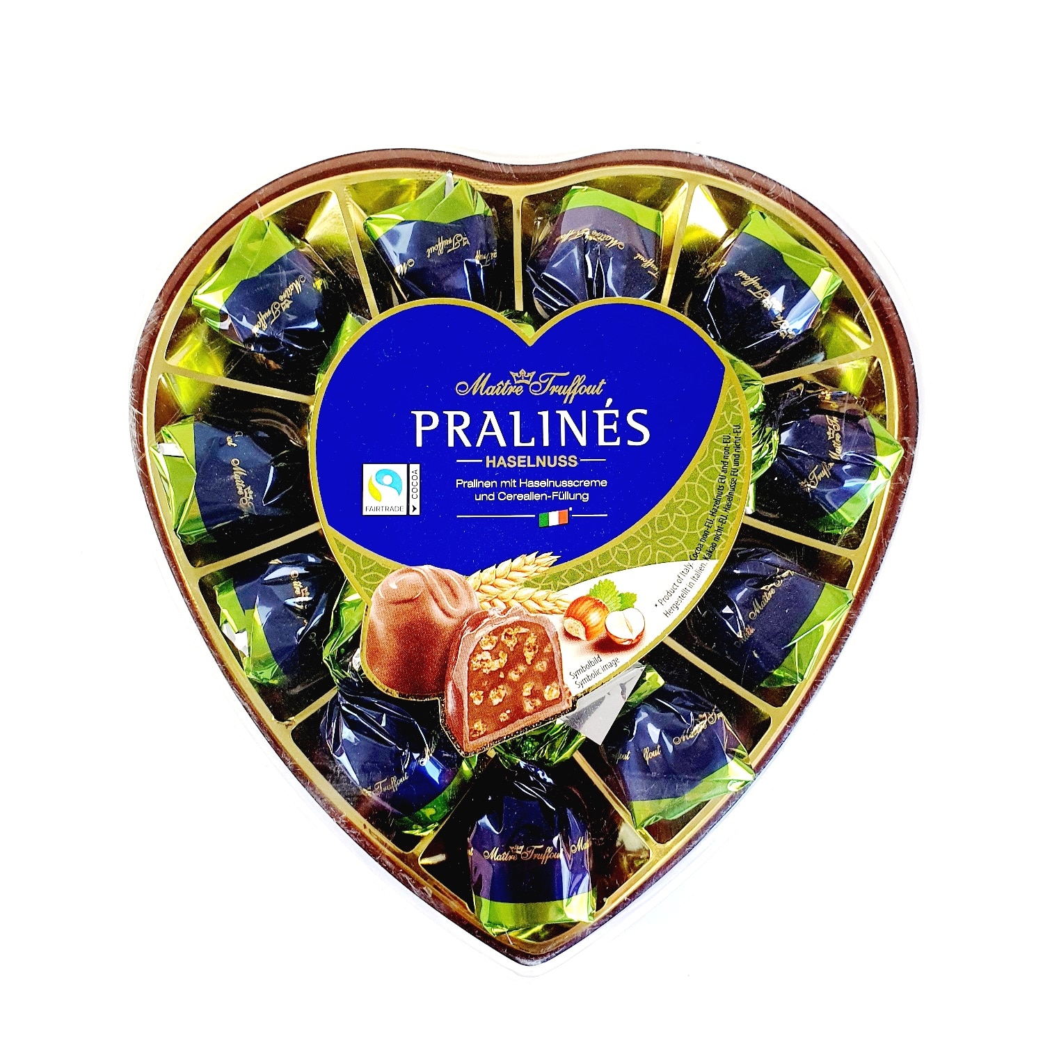 Praline Inima Cu Crema De Alune Si Umplutura De Cereale, 165g, Maitre ...