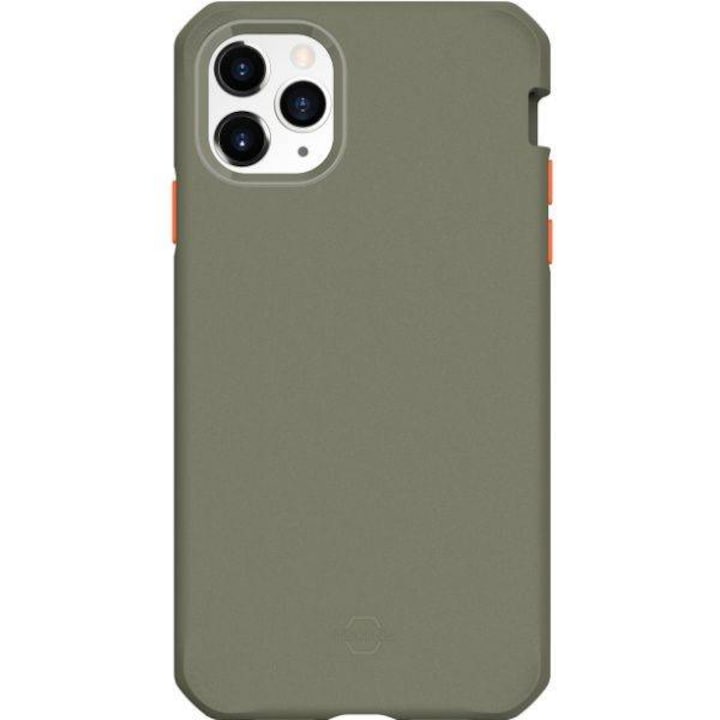 Заден капак за защита на телефона, Itskins, Supreme Solid, TPU/Gel, Съвместим с iPhone 11 Pro/XS/X, Зелен