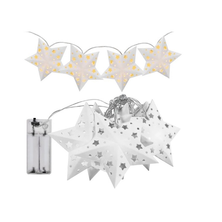 Коледни лампички Rea Tutumi CD008, LED, Звезди
