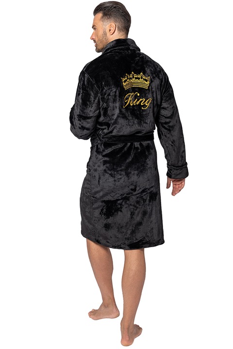 Халат Rea Tutumi King, L/XL, Черен, Микрофибър