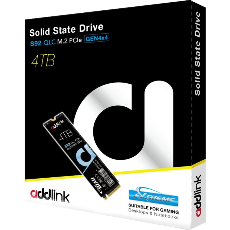 Solid State Drive (SSD) диск, Addlink, S92, M.2 2280, PCIe GEN4X4, NVMe