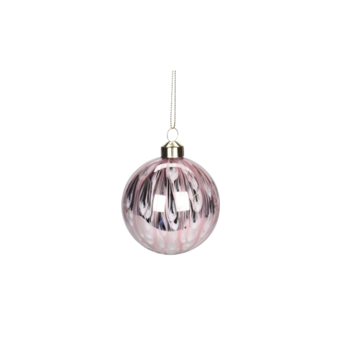 Glob de Craciun, 8 cm, Roz