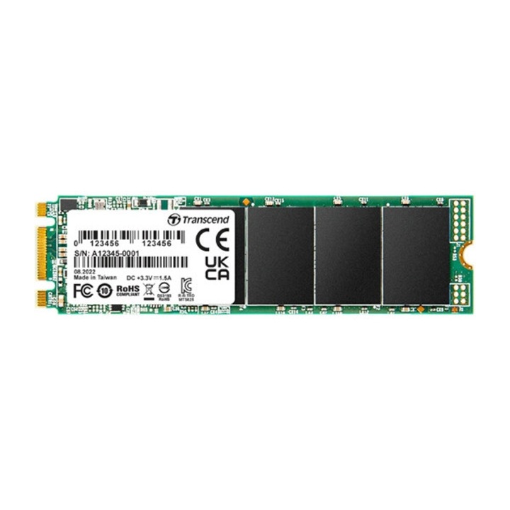 Solid-State Drive (SSD) Твърд диск Transcend 500GB, M.2 2280 SSD, SATA3 B+M Key, TLC TS500GMTS825S