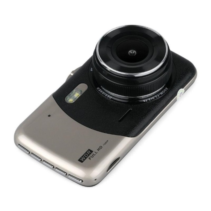 DVR Digital One SP00512 Videórögzítő, 2 kamera, FullHD hang, 4" kijelző, Kiegészítő kamera, CarDVR