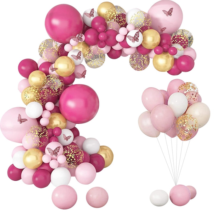 Комплект балони CeruleTree, латекс, многоцветен, 129 бр